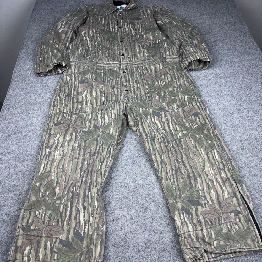 Vintage Liberty Realtree Camo Insulated Coveralls Men's XL Regular Hunting Bib